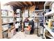 Basement storage area, providing ample space for organizing belongings with shelves at 3320 Bryant Ln, Marietta, GA 30066