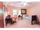 Cozy bedroom with chair, desk, neutral carpet and lots of natural light at 3320 Bryant Ln, Marietta, GA 30066