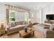 Bright living room featuring a large window, comfortable seating, and a cozy rug at 4865 Fenbrook Dr, Stone Mountain, GA 30088