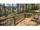Inviting wooden deck perfect for enjoying the serene wooded view at 783 Fox Valley Dr, Stone Mountain, GA 30088