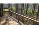 Wooden deck overlooking a private wooded backyard at 783 Fox Valley Dr, Stone Mountain, GA 30088
