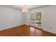 Bright bedroom with hardwood floors and a chandelier at 100 Hall Pl, Fayetteville, GA 30215