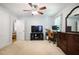 Bedroom showcasing a desk area, large dresser, and neutral color scheme at 184 Rambo Sw Pl, Marietta, GA 30064