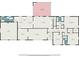 Detailed floor plan showcasing the layout of the house, including room dimensions, bedroom, kitchen, and living areas at 5170 Oxbow Rd, Stone Mountain, GA 30087