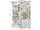 First floor plan showcasing the home layout with kitchen, great room, Primary suite and two car garage at 6821 Phillips Mill Rd, Douglasville, GA 30135