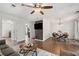 Open-concept living area shows seamless flow between living room, dining space and kitchen at 1857 Barrington Ct, Marietta, GA 30066