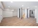 Basement features modern flooring, recessed lighting, and an open layout, perfect for entertaining at 2131 Glendale Dr, Decatur, GA 30032