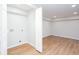 Basement features modern flooring, white trim, and an open layout with laundry hookups at 2131 Glendale Dr, Decatur, GA 30032
