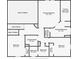 Upstairs layout showing the bedrooms, bathrooms and laundry room with closet and stairs access included at 2173 Beacon Crest Dr, Buford, GA 30519