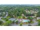 Aerial view of the community pool, tennis courts, and lush surroundings at 516 Broad Head Pt, Suwanee, GA 30024