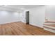 Finished basement with hardwood floors and neutral paint, ready for your personal touch at 1150 Rankin St # 6H, Stone Mountain, GA 30083