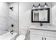 Bathroom boasts tiled shower, modern vanity, and sleek fixtures at 1150 Rankin St # 6H, Stone Mountain, GA 30083