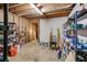 Unfinished basement with concrete floor, and open ceiling perfect for storage or workshop at 7720 Milam Rd, Winston, GA 30187