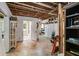 Spacious unfinished basement with an open beam ceiling is ready to be transformed at 7720 Milam Rd, Winston, GA 30187