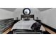Bedroom featuring a round window, and wood flooring at 8525 Saint Marlo Fairway Way, Duluth, GA 30097