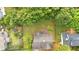 Aerial view of the house and surrounding backyard at 3035 Landington Way, Duluth, GA 30096