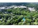 Drone shot of the neighborhood highlighting mature trees over the neighborhood at 1205 Mcclelen Way, Decatur, GA 30033