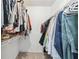 The closet has an abundance of shelving and storage space, and is large enough to easily walk around in at 1205 Mcclelen Way, Decatur, GA 30033