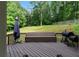 Spacious back deck with a built-in bench, offering an ideal spot for outdoor relaxation at 3075 Milford Sw, Marietta, GA 30008