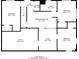 Floorplan of the home's basement, outlining the layout of the rooms and utility areas at 3920 Stonewall Tell Rd, Atlanta, GA 30349