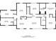 Floorplan of the home's second floor, outlining the layout of the bedrooms, bathrooms, and kitchen at 3920 Stonewall Tell Rd, Atlanta, GA 30349