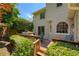 Wooden back deck featuring stairs and outdoor furniture at 935 Brookline Way, Alpharetta, GA 30022