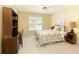 Bedroom with neutral walls, carpet floors, a ceiling fan, and natural light at 935 Brookline Way, Alpharetta, GA 30022