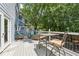 Spacious deck with seating and dining area, ideal for enjoying the surrounding trees and outdoor living at 2356 Defoors Ferry Nw Rd, Atlanta, GA 30318