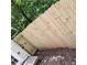 Newly installed wooden fence in backyard at 2849 Windsor Forrest Ct, Atlanta, GA 30349