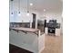 Beautiful kitchen featuring stainless steel appliances, wooden countertops, and modern backsplash at 2849 Windsor Forrest Ct, Atlanta, GA 30349