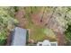Backyard area featuring small brick patio at 6450 Oak Valley Dr, Cumming, GA 30040