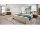 Bedroom with bright natural light, soft carpets, and virtual staging for inspiration at 6450 Oak Valley Dr, Cumming, GA 30040
