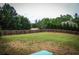 Expansive backyard with a lush green lawn surrounded by a wooden privacy fence at 237 Arborview Dr, Mcdonough, GA 30252