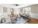 Cozy living room with hardwood floors, neutral paint, and classic trim at 4468 Windsor Oaks Dr, Marietta, GA 30066