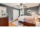 Bedroom features hardwood floors, neutral walls and a closet at 5478 Janice Ln, Stone Mountain, GA 30087