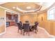 Basement kitchenette with stainless steel appliances, ample cabinetry, and a dining area at 1900 Briergate Dr, Duluth, GA 30097