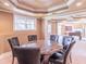 Basement dining area with round table, chairs, and a view of additional entertaining space at 1900 Briergate Dr, Duluth, GA 30097