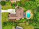 Expansive house with pool, landscaped yard, and long driveway at 280 Selkirk Ln, Johns Creek, GA 30097