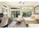Bright sunroom with ample windows and natural light at 280 Selkirk Ln, Johns Creek, GA 30097