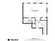 Basement floorplan showing recreation room and bath layout, dimension in black and white at 3331 Vintage Se Cir, Smyrna, GA 30080