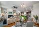 Spacious living room and kitchen showcasing open floor plan and great natural light at 3331 Vintage Se Cir, Smyrna, GA 30080