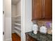 Walk-in pantry with built-in shelving at 3331 Vintage Se Cir, Smyrna, GA 30080
