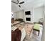 Stylish living room features a fireplace and comfortable seating at 1153 Reynolds Square Ln # 16, Atlanta, GA 30307