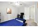Bedroom with wood floors, decor, and a ceiling fan at 18 Amanda Dr, Dallas, GA 30157