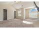 Bonus room with vaulted ceilings, a closet, and a bright arch window at 3823 Dragon Fly Ln, Loganville, GA 30052