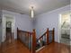 Hallway with hardwood floors at 517 Sheritan Sw Way, Smyrna, GA 30082