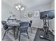 Cozy dining room with modern furnishings and unique decor at 708 Hanover Se Ln, Marietta, GA 30067