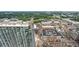 Stunning aerial view showcasing the building, city, lush trees, streets, and landscape at 270 17Th Nw St # 3606, Atlanta, GA 30363