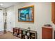 Inviting hallway featuring hardwood floors, modern decor, and bright lighting that adds warmth to the home at 270 17Th Nw St # 3606, Atlanta, GA 30363