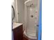 Bathroom with a walk-in shower at 421 Congress Pkwy, Lawrenceville, GA 30044